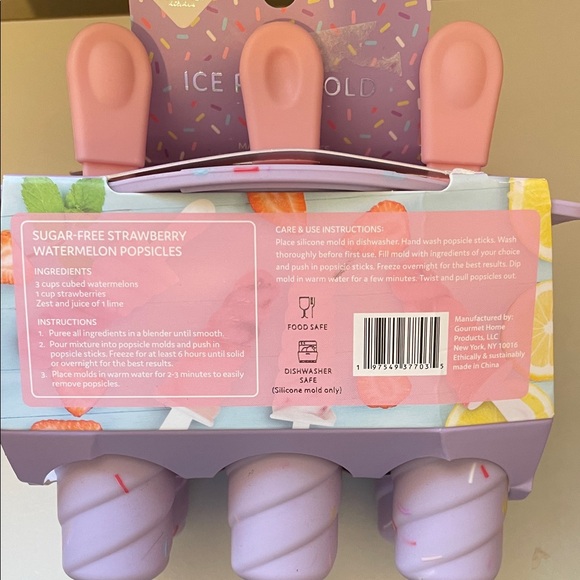 Pink and Purple Ice Pop Mold Set - Picture 7 of 9